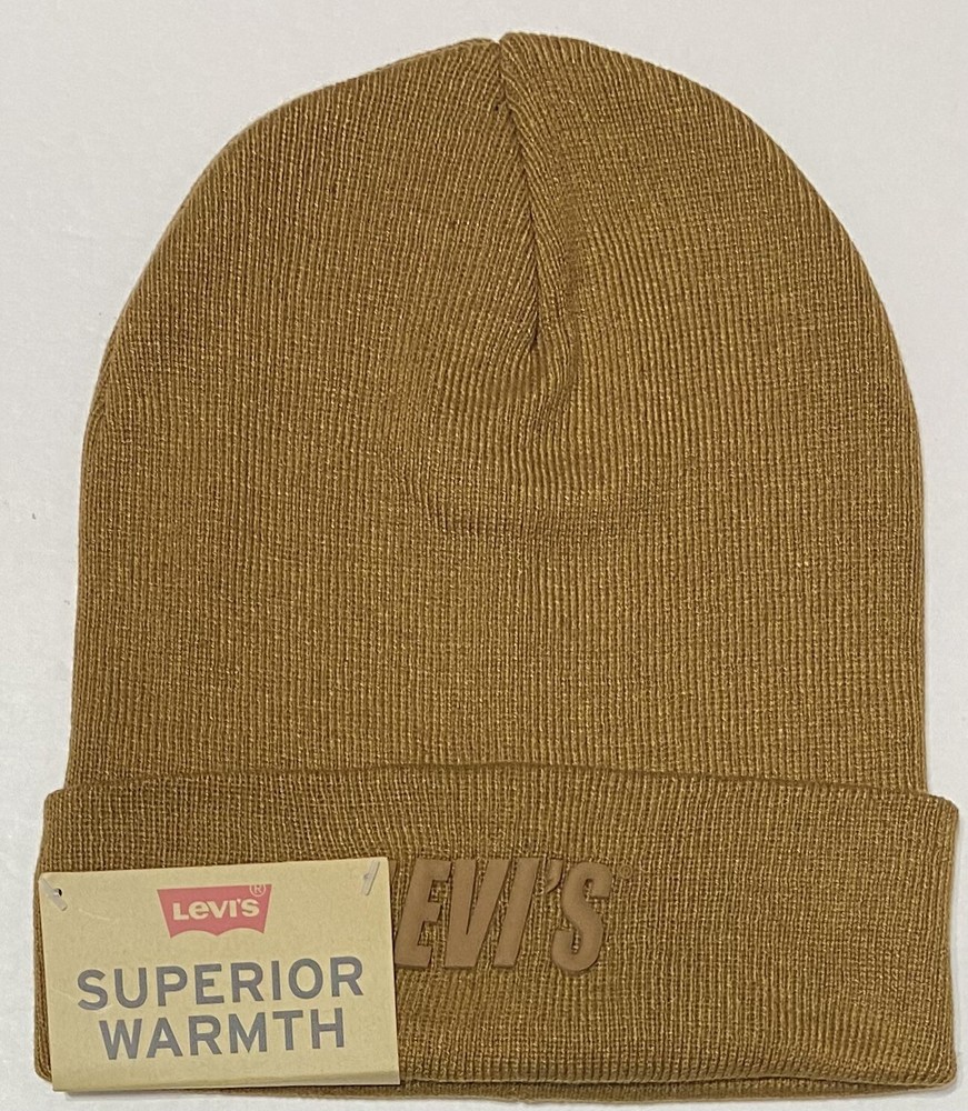 Levi's Men's Superior Warmth Cuff Beanie    Tan