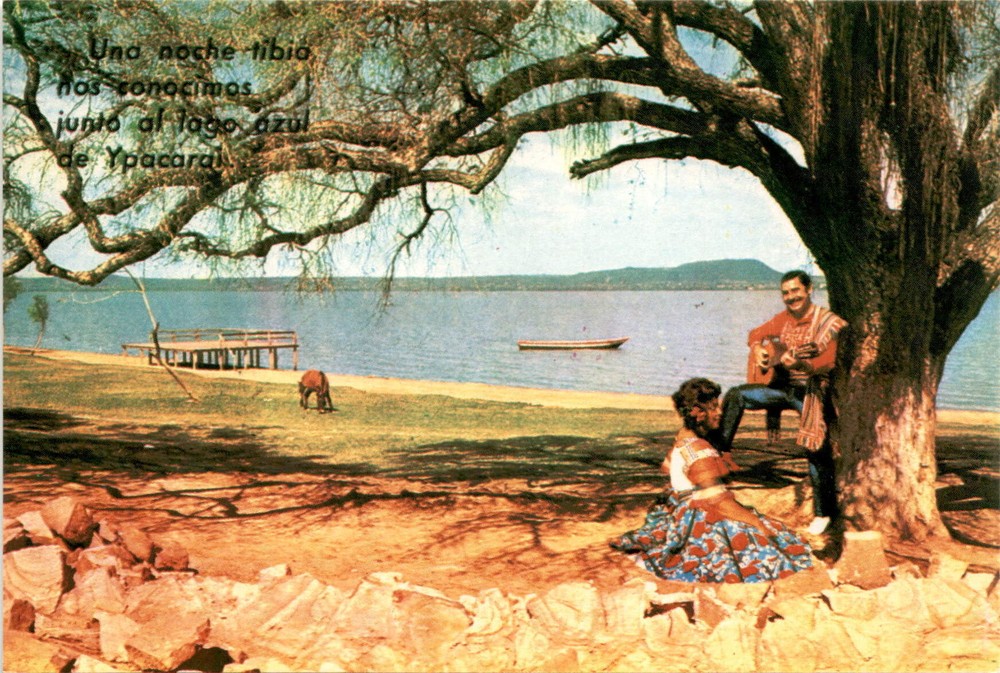 Ypacara, Paraguay, Lago de Ypacaraí, Ignacio J. Mart Postcard