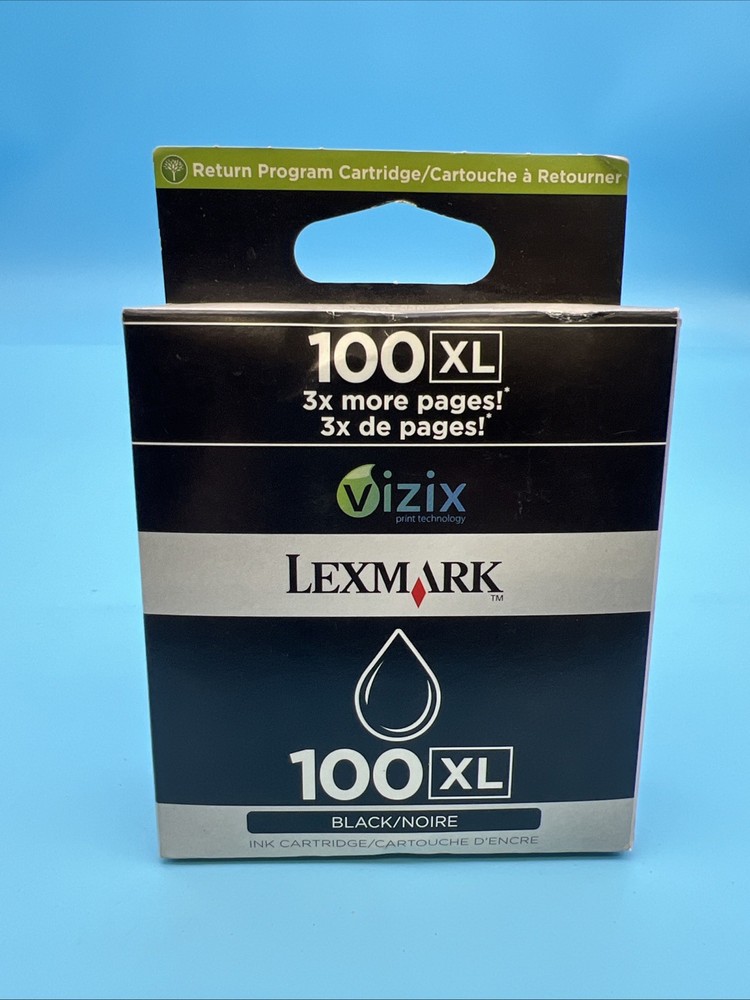 Lexmark 100XL Black Ink Cartridge Genuine OEM 14N1068