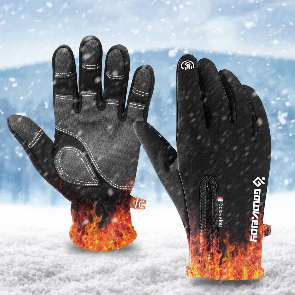 Thermal Touch Screen Gloves for Men Women Winter Snow Waterproof Windproof Mittens