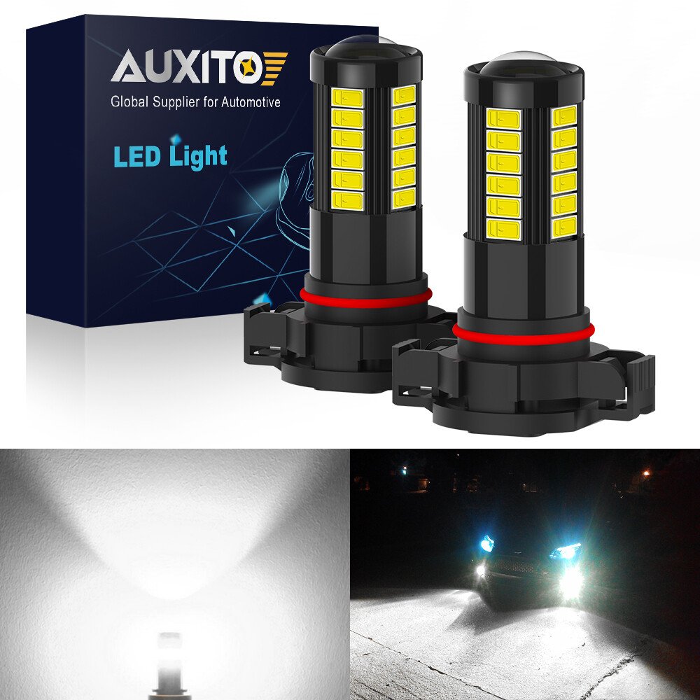 2X PSX24W Bulbs for LED Car Fog Light DRL Running Daytime Driving Lamp White NEW