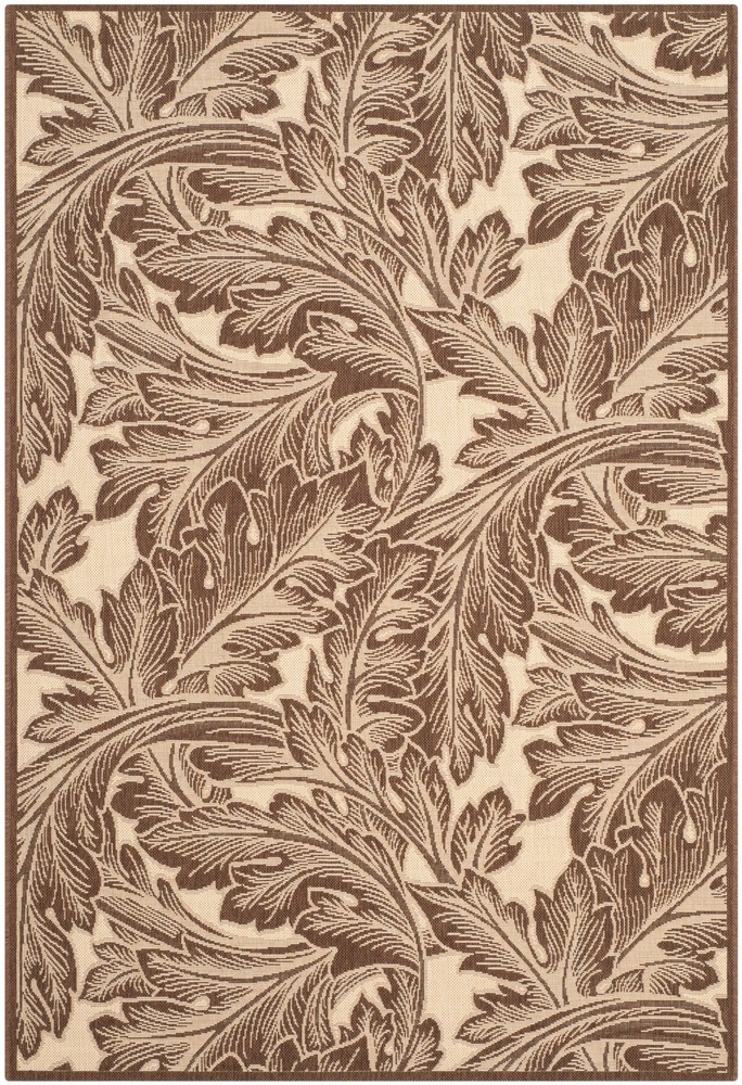Safavieh COURTYARD, NATURAL / CHOCOLATE, 2'-7