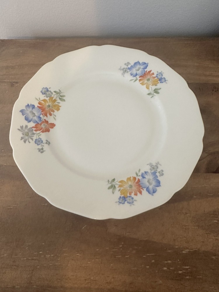 Hutschenreuther Floral Porcelain Salad Plate 7.75 Inches Diameter HUT939
