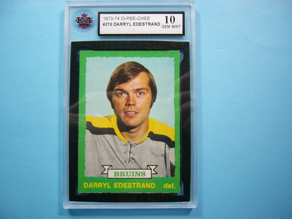 1973-74 OPC Darryl Edestrand #216 KSA 10 Gem Mint Hockey Card