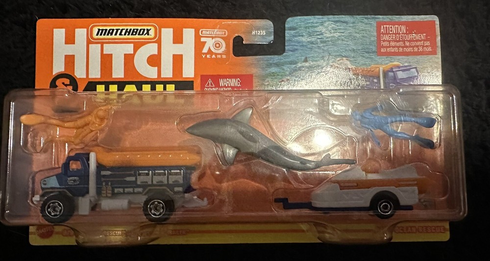 2023 Matchbox Hitch & Haul  MBX Ocean Rescue Vehicles 7 Piece Set