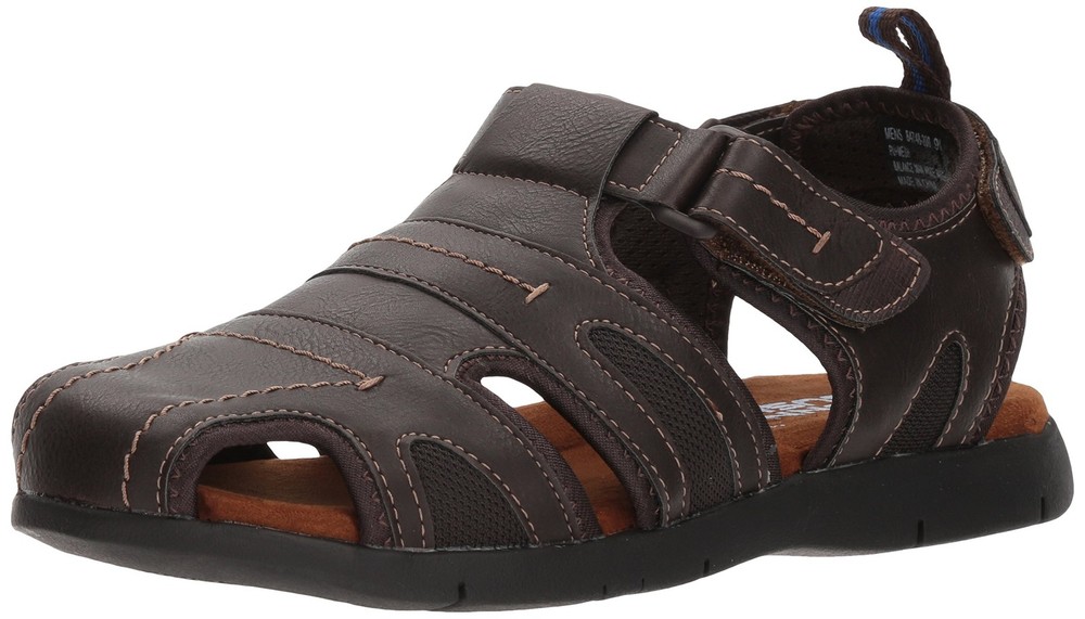 Rio Grande Mens Closed Toe Fisherman Sandals for Outdoor Adventures  