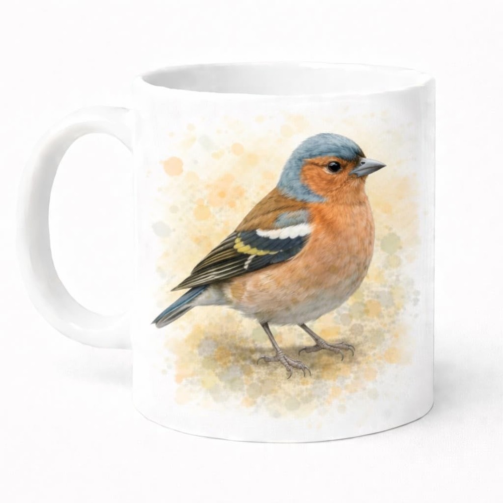 Chaffinch Watercolour Mug Brew Crew Gifts Ceramic 11oz Dishwasher Safe