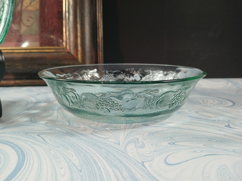 Libby Pressed Glass Orchard Bowls Set Of 2