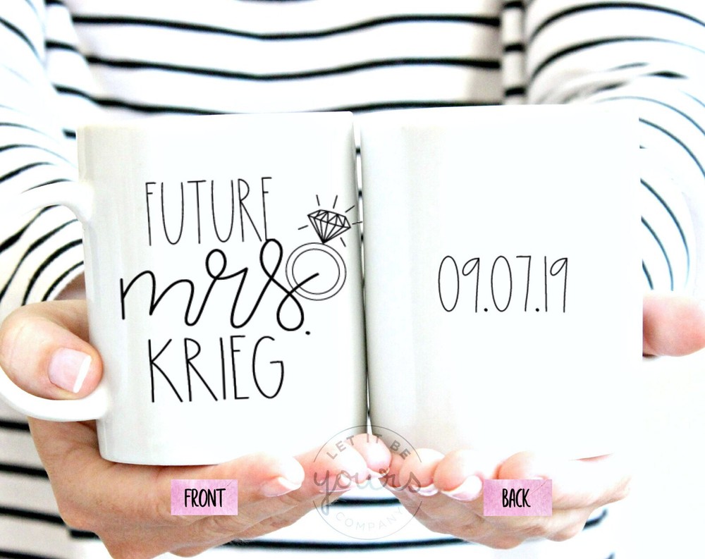 Future Mrs Mug Engagement Gift Future Mrs Gift Engagement Mug Engagement Present