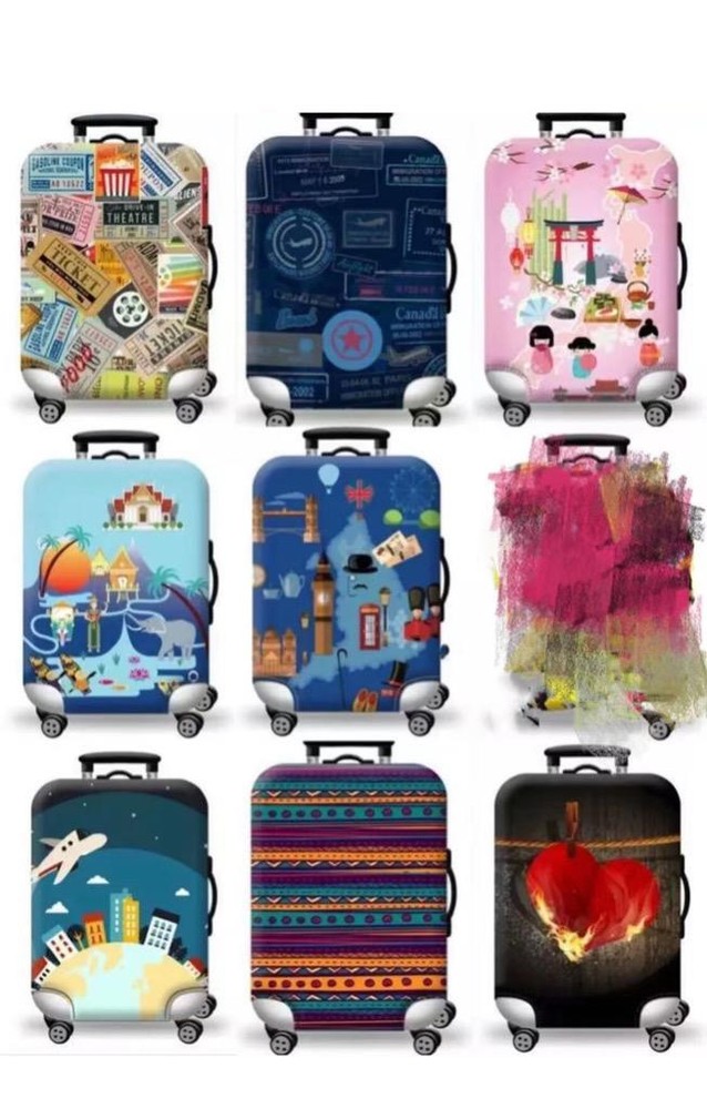 18-32 Inch Elastic Luggage Cover Protector for Travel Dust Scratch Guard  