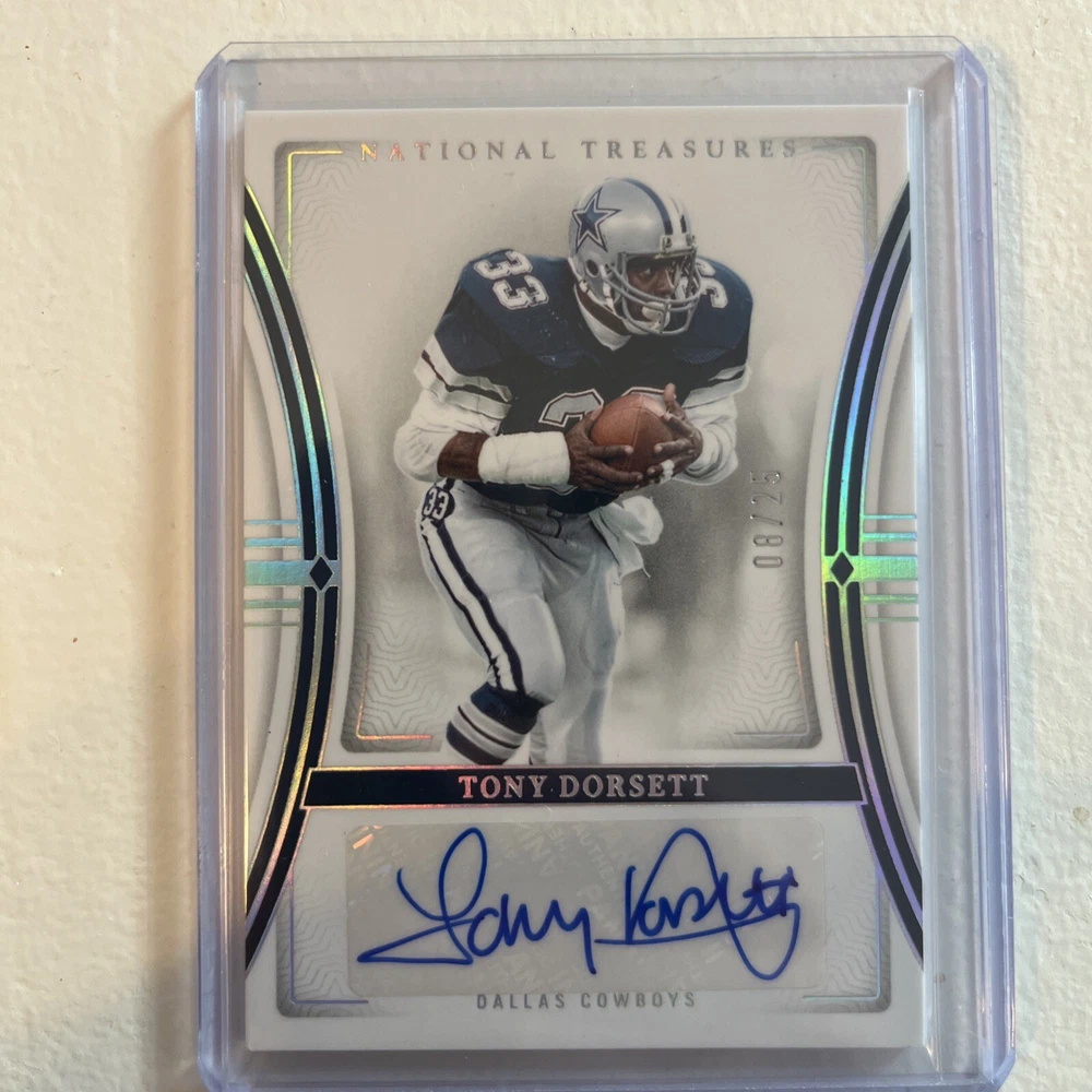 2023 Panini National Treasures - Signatures Holo Silver #SIG-23 Tony Dorsett /25 (AU)