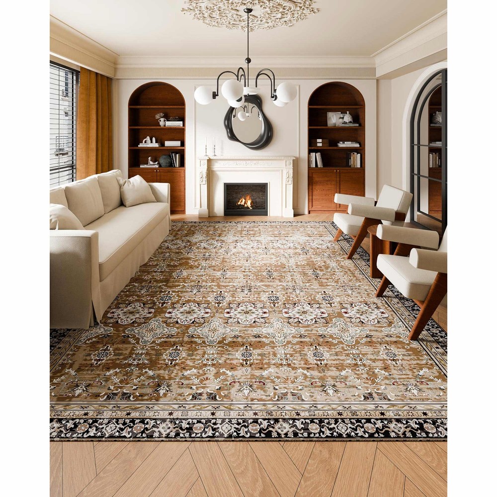 Uimoso Area Rug 9ft x 12 ft Large Carpet Non slip Indoor Mat Bedroom Living Room