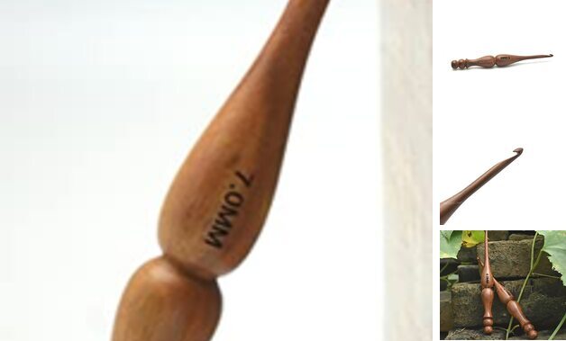 Ergonomic Handle Crochet Hook, Handcrafted 7