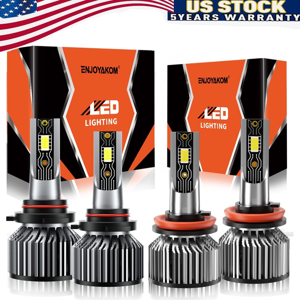 LED Headlight Car Bulbs 9005 H11 White For Chevrolet Suburban 2500 2007-2013