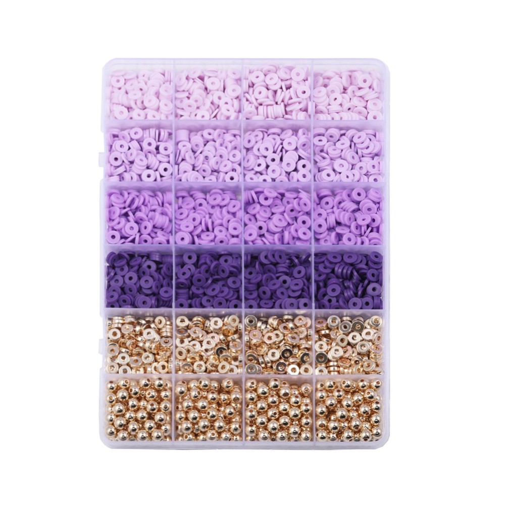 3020pcs Clay Beads for Bracelet Making, 4 Colors Clay Beads for Jewelry Makin...