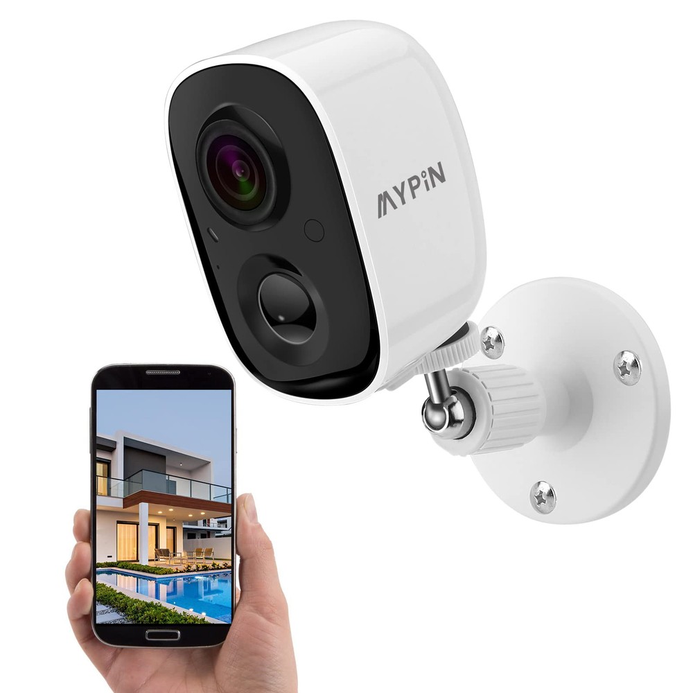 2K HD Wireless Outdoor Security Camera with Rechargeable Battery Power, Weatherproof Design, and Advanced Motion Detection for Ultimate Home Protection