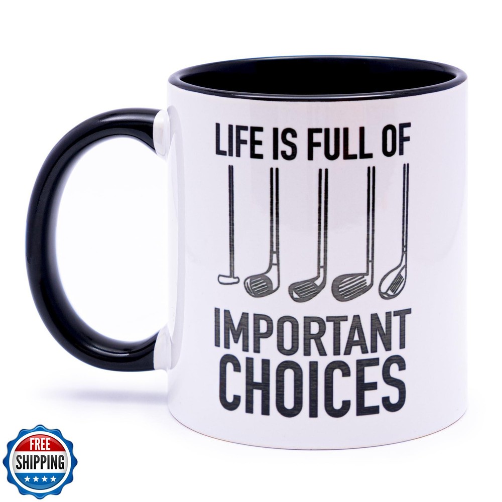 Best Dad Golf Mug - 11oz Funny Par-Themed Ceramic Cup for Father's Day Gifts