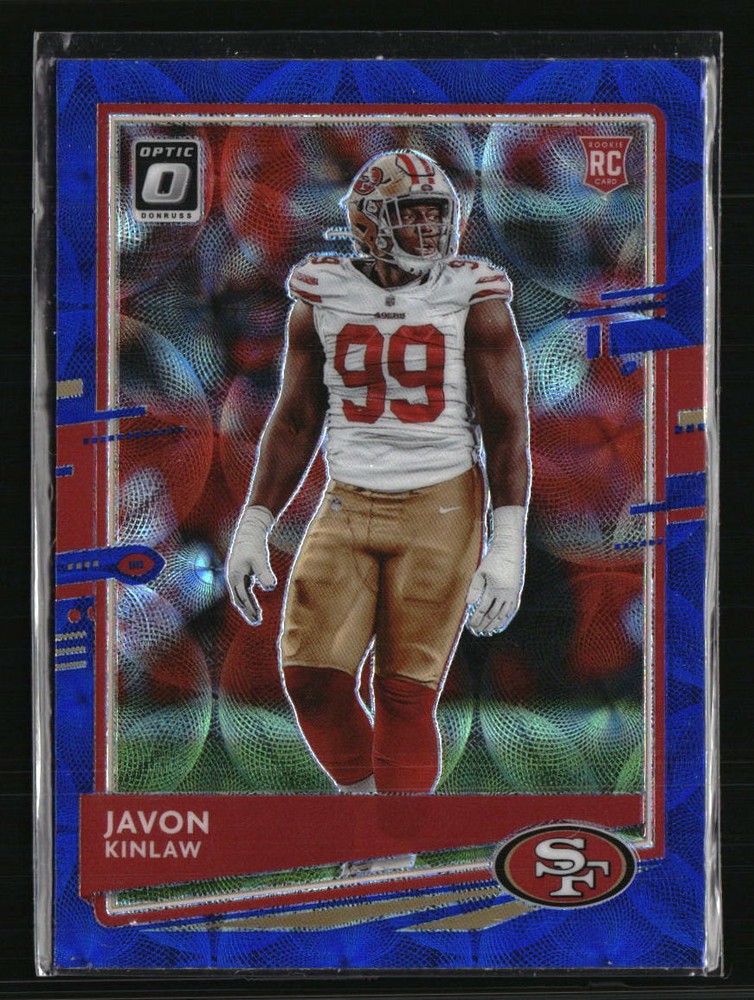 Javon Kinlaw 2020 Donruss Optic Blue RC #115  Football Card