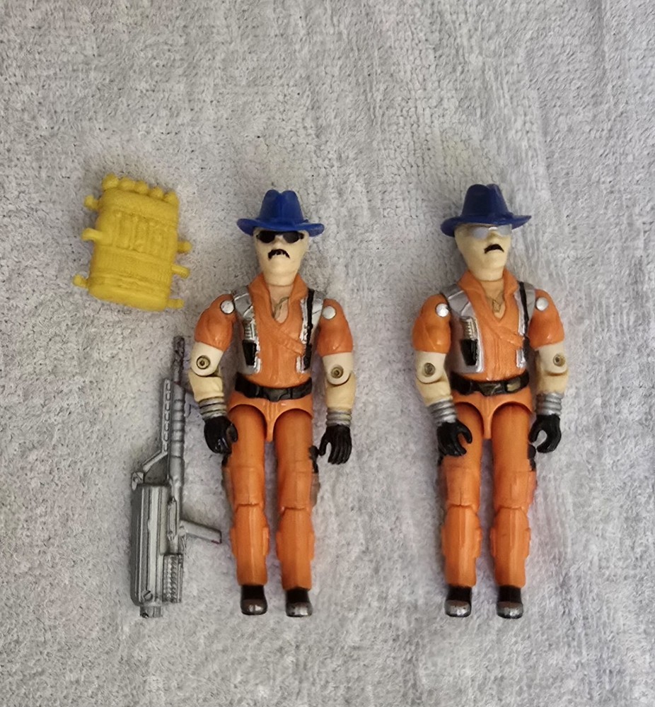 Rare Funskool India Gijoe Set Of 2 Wildbill (Black And Silver Variant Goggles)