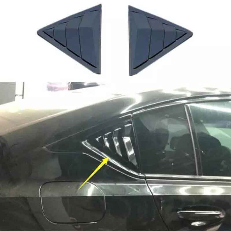 2020-2022 ABS Black Fit For Cadillac CT5 Cover Trim Side Window Louver Shutter
