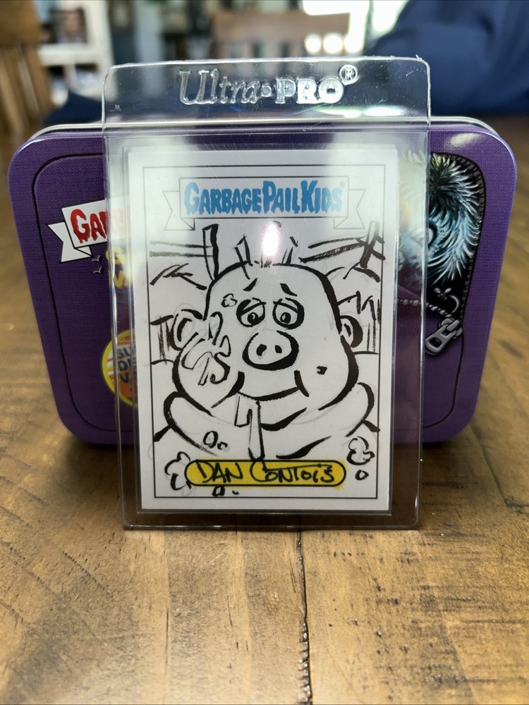 GARBAGE PAIL KIDS SKETCH CARD DAN CONTOIS Pano RARE Collectible Art