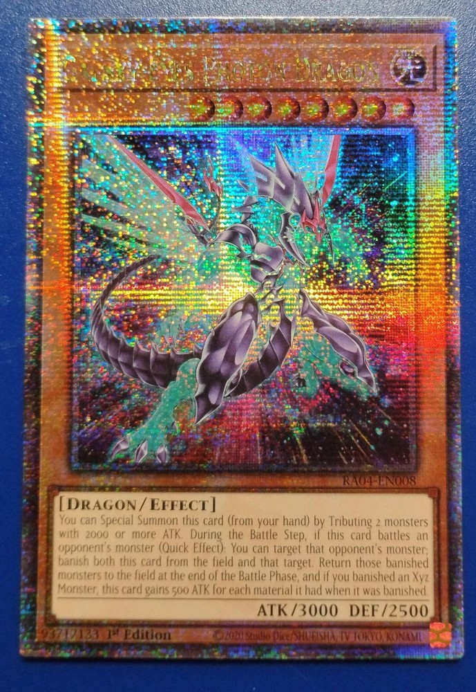Yugioh Galaxy-Eyes Photon Dragon Alt Art 1st Qtr Century SR RA04-EN008 NM