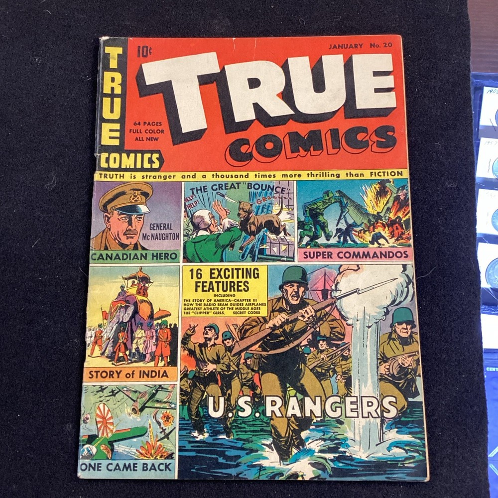 True Comics #20 VG/F Awesome Cover Art Must See Clean Flat Nice