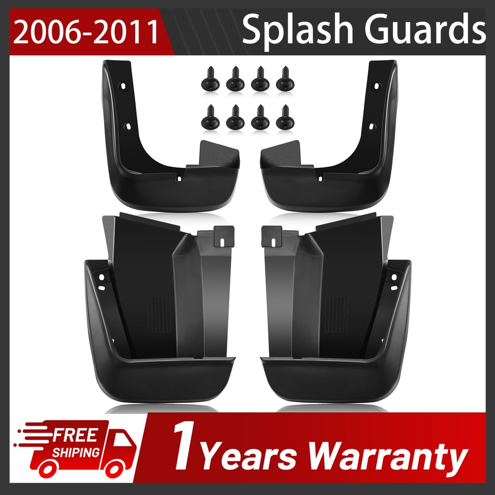 For Honda Civic 2006-2011 4dr Front & Rear Side Mud Splash Fender Guard Set/4pcs