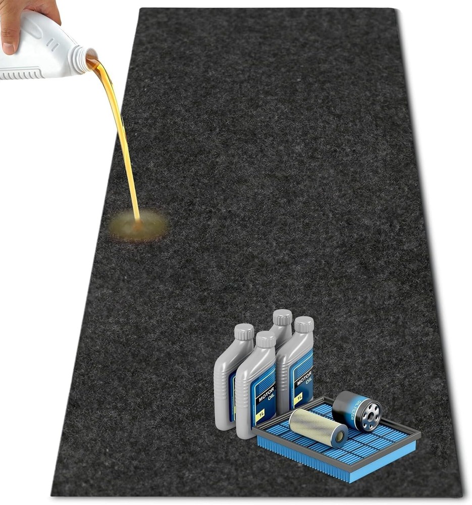 Alfombrilla para derrames de aceite 60 X 36 pulgadas, alfombrilla para piso de garaje debajo de alfombrillas para calzadas de automóviles fugas de aceite