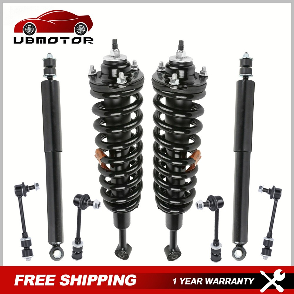 Front Struts Rear Shocks Sway Bar Links For 2003-2018 Toyota 4Runner FJ Cruiser