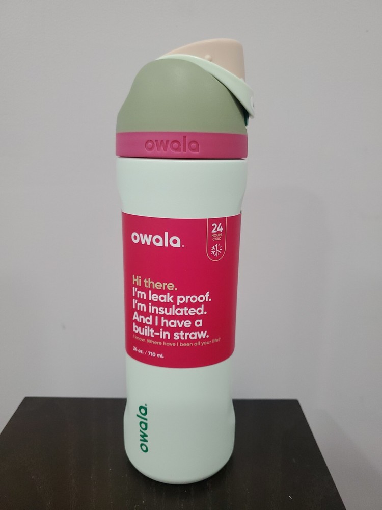 Owala FreeSip Stainless Steel Water Bottle / 24oz / Color: Alpine Sport