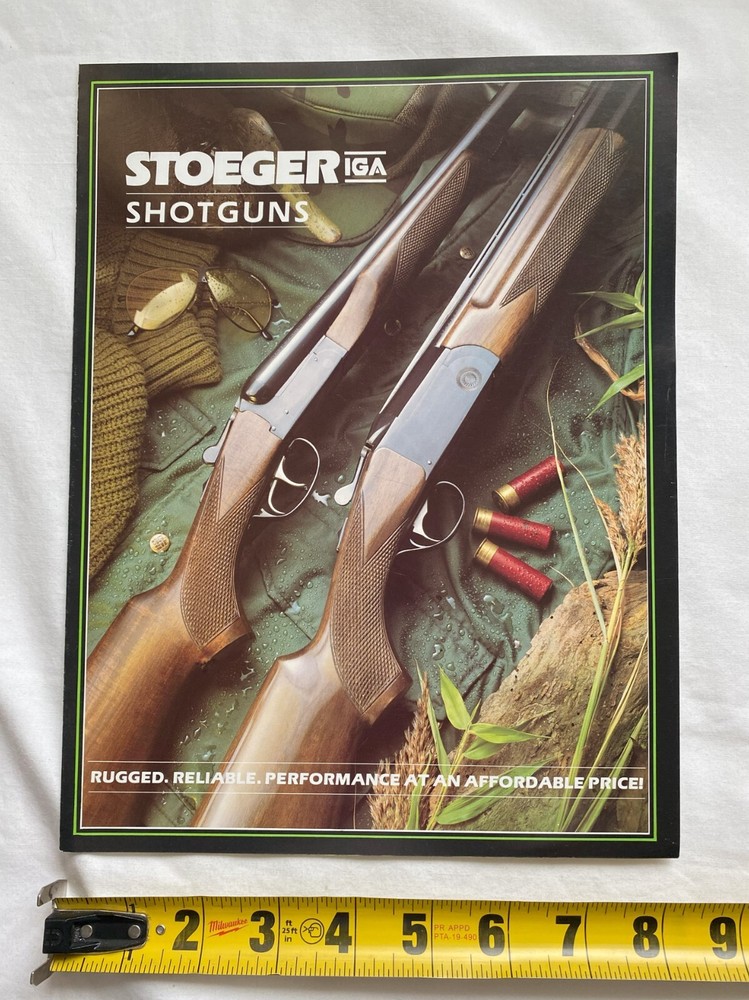 Stoeger IGA Shotguns Firearms tri-fold information Gun Brochure FREE US SHIPPING