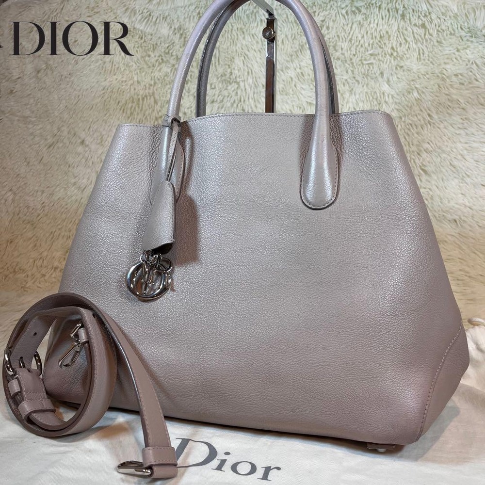 Dior Open Bar 2-Way Tote Bag in Pink Beige - New Arrival