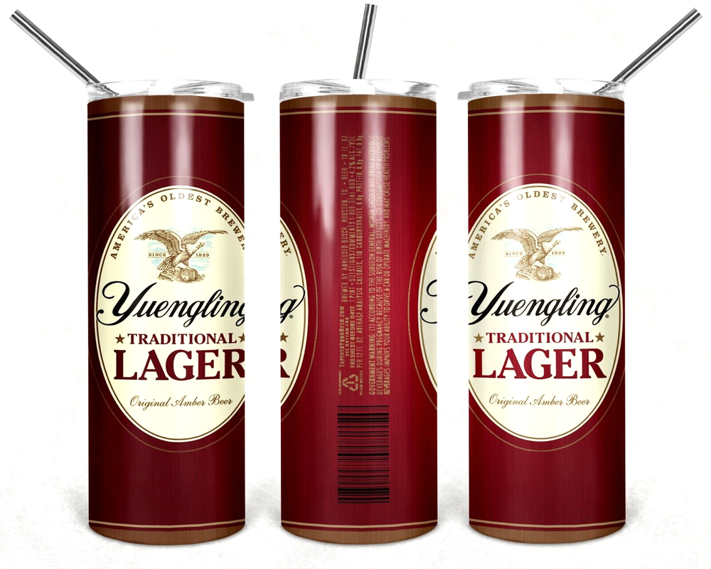 Yuengling Lager Multicolor 20 oz Insulated Tumbler With Box Lid Straw New