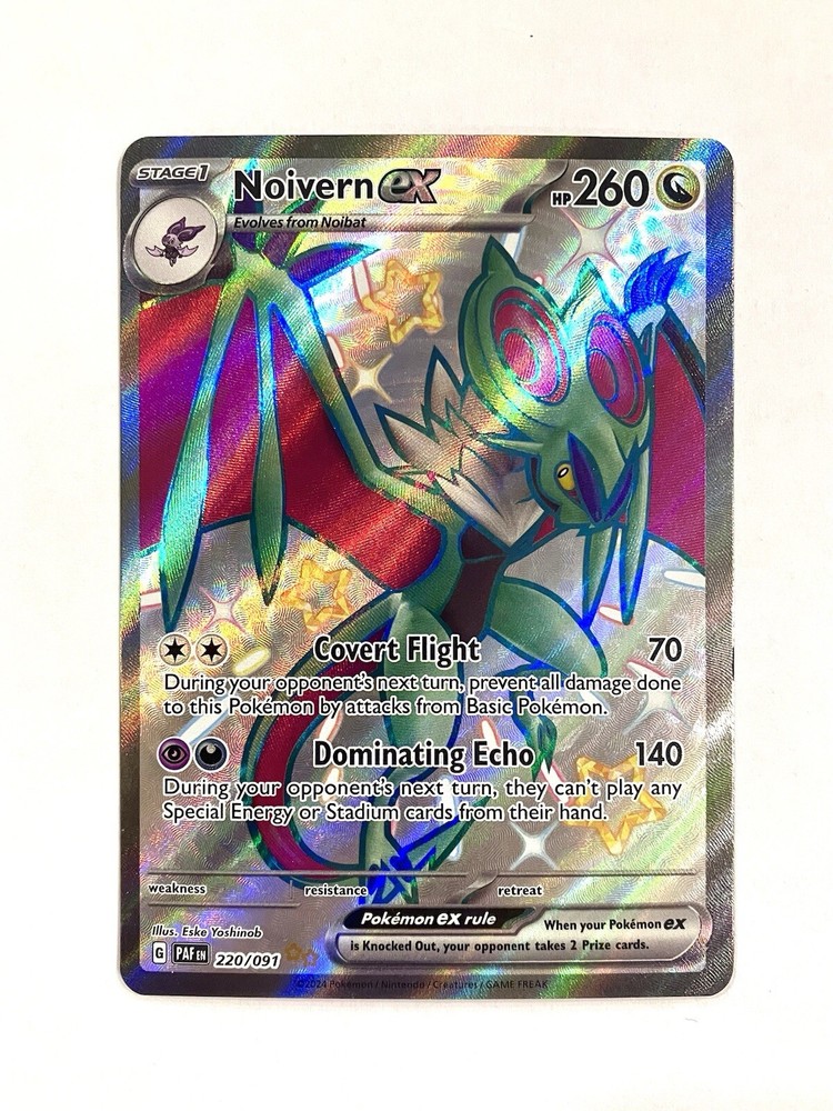 Noivern EX 220/091 Paldean Fates Full Art Shiny Ulta Rare Holo Pokemon TCG NM
