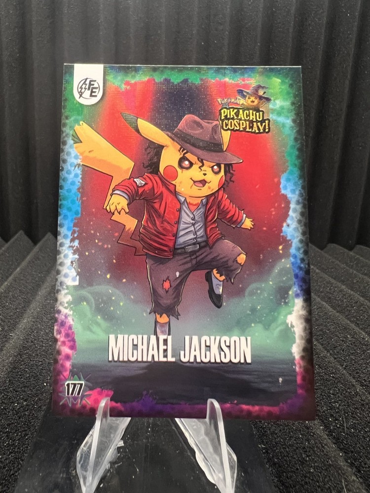 Michael Jackson (Pikachu) #177 - Galaxy Holo - Electric Pikachu Cosplay Pokemon