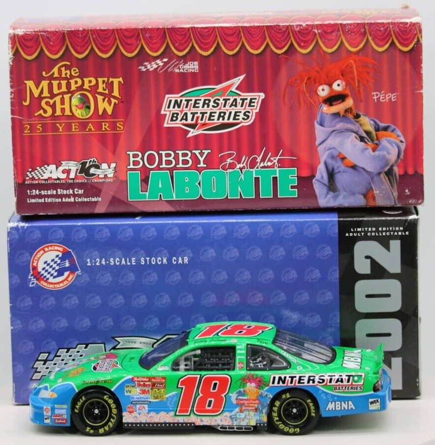 The Muppet Show Action 1:24 scale Diecast Car Bobby Labonte Nascar Gibbs Racing