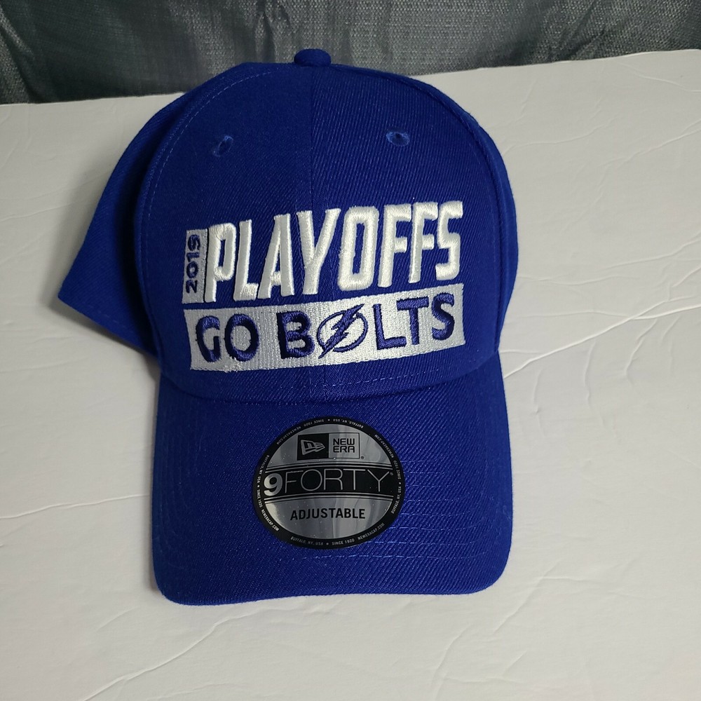 New Era 9Forty Tampa Bay Lightning 2019 Bolts Playoffs Blue Hat Strapback