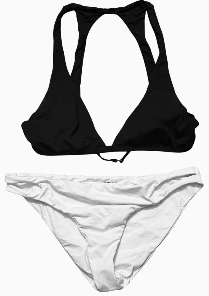 Women’s Bikini Swim Set Size Large Mix And Match - O’Neill Top And Roxy Bottoms