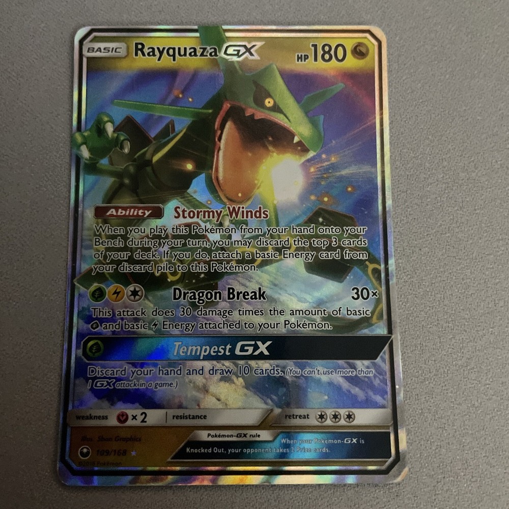 Pokemon - Rayquaza GX - 109/168 - Celestial Storm - Holo - Ultra Rare