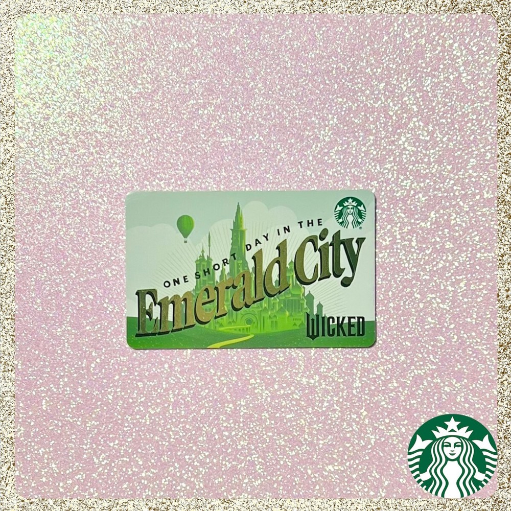 2024 Starbucks Wicked Emerald City Gift Card Mint Condition