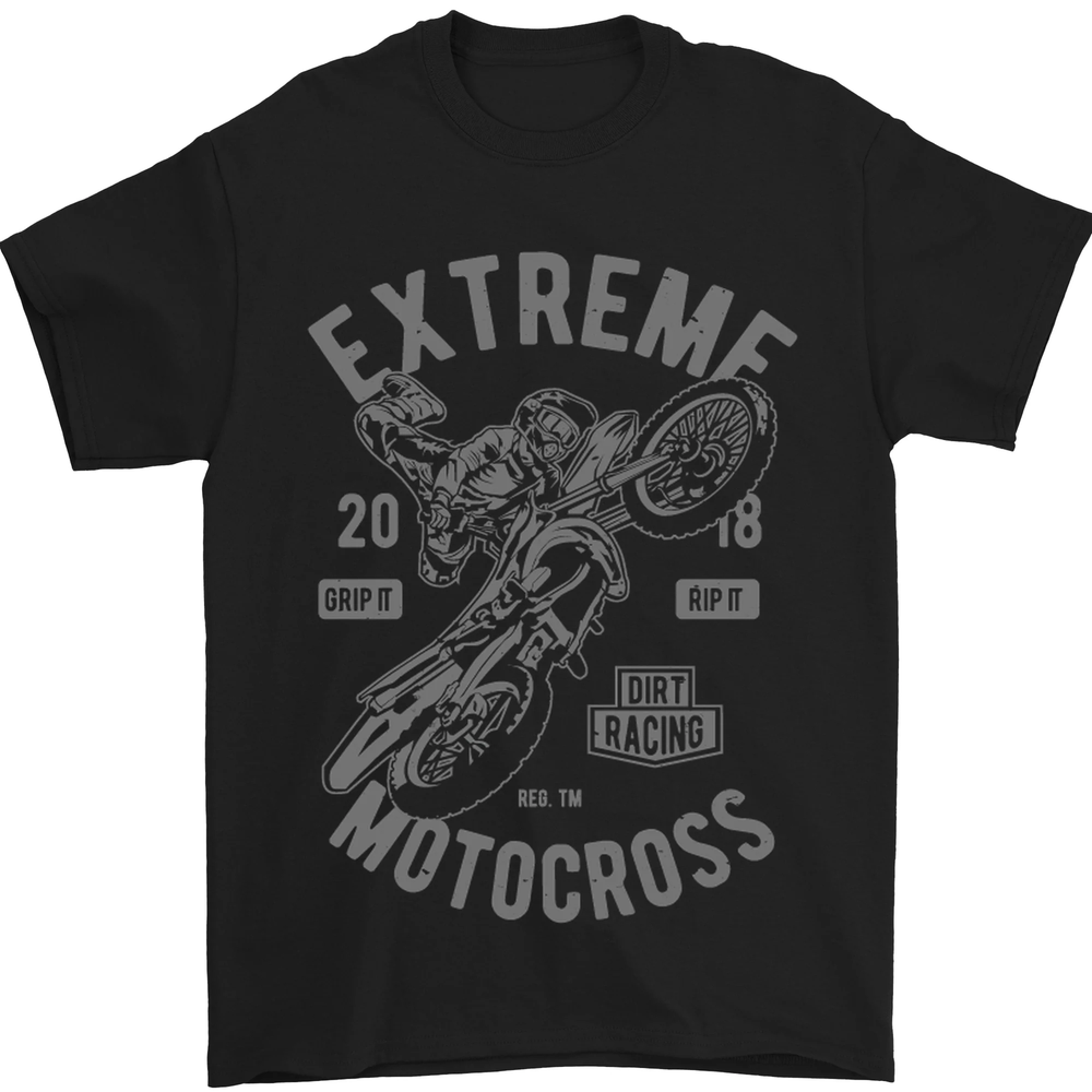 Extreme Motocross Motorbike Motox Mens T-Shirt 100% Cotton