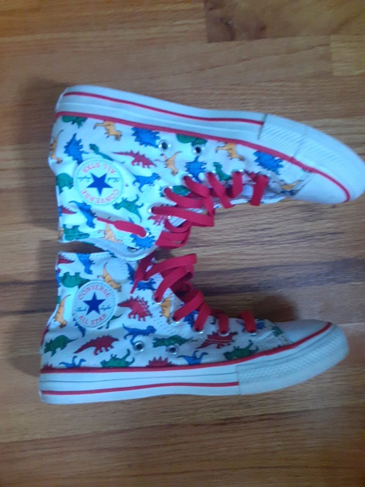 Converse Chuck Taylor  Dinoverse High Top Dinosaur  Auténtico Kids Shoes Size 3