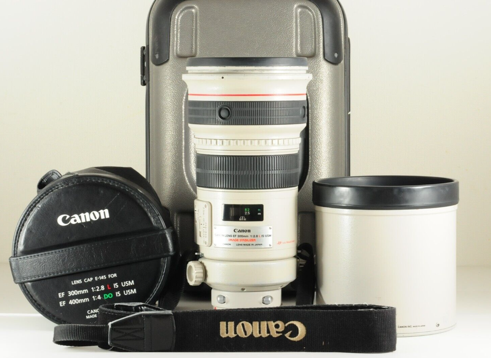 N Mint Canon EF 300mm F/2.8 L IS USM ULTRASONIC Telephoto Lens  in Trunk #3128