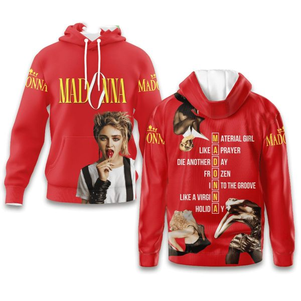 3d hoodie, Madonna Material Girl Like A Prayer Hoodie, shirt US