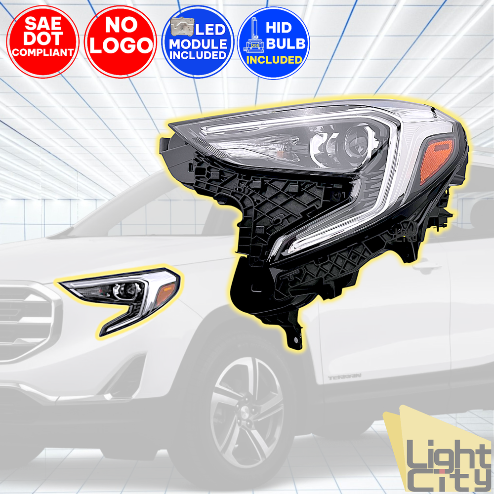 2018-2021 GMC Terrain Driver Side Headlight Assembly LH Full HID-image