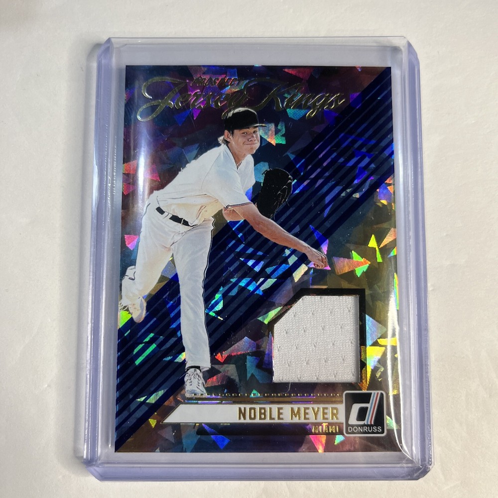 Noble Meyer 2024 Donruss Jersey Kings Orange Cracked Ice SP PJK-NM GEM Gem 🔥👍