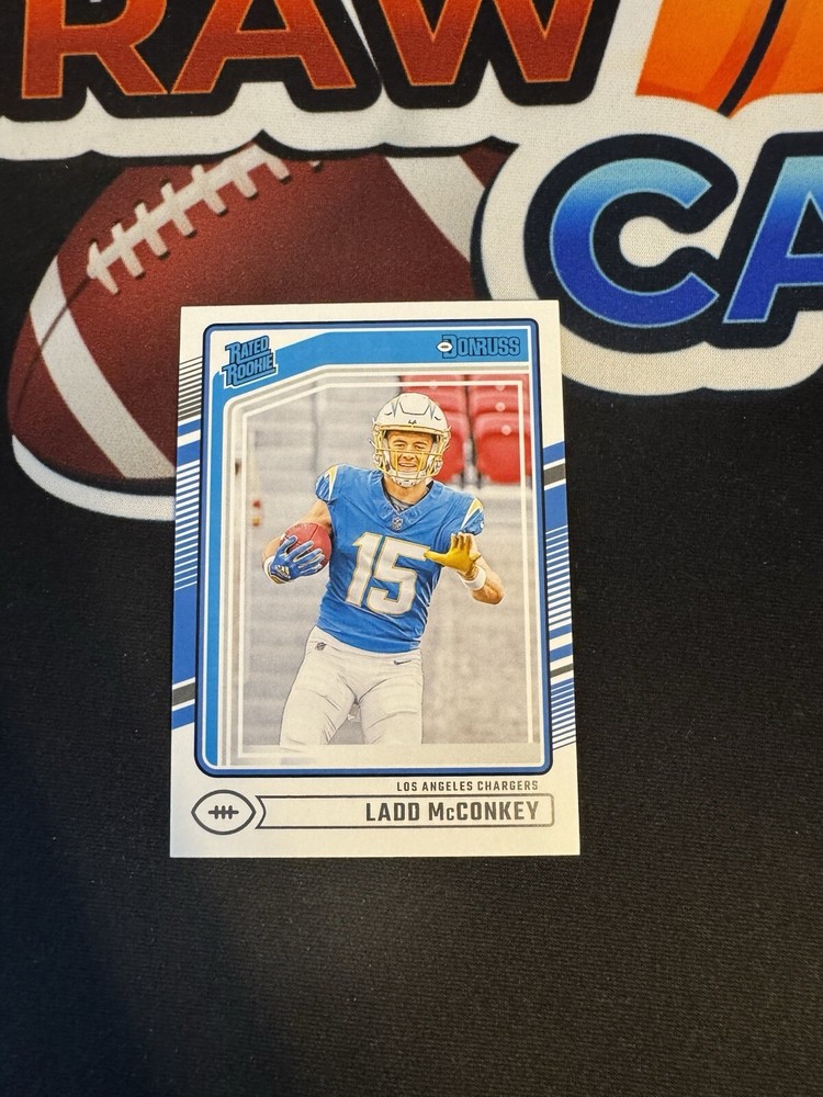 2024 Donruss - #328 - Ladd McConkey Rated Rookie RC - Chargers