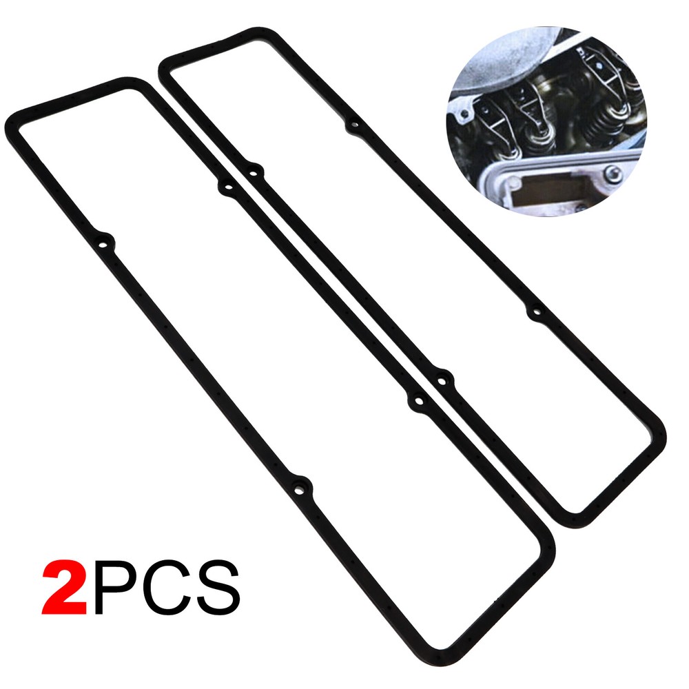 x2 SBC Steel Core Rubber Valve Cover Gasket For Chevrolet SB 283 305 327 350 383