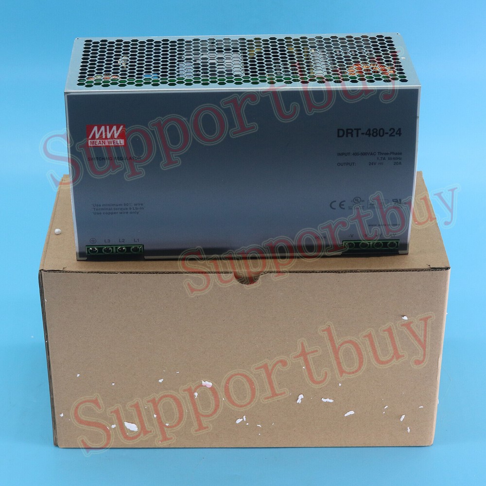 NEW DRT-480-24 24V 20A IN BOX For Rail Switching Power Supply #A6-4